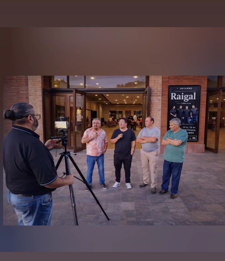 Raigal durante una entrevista
