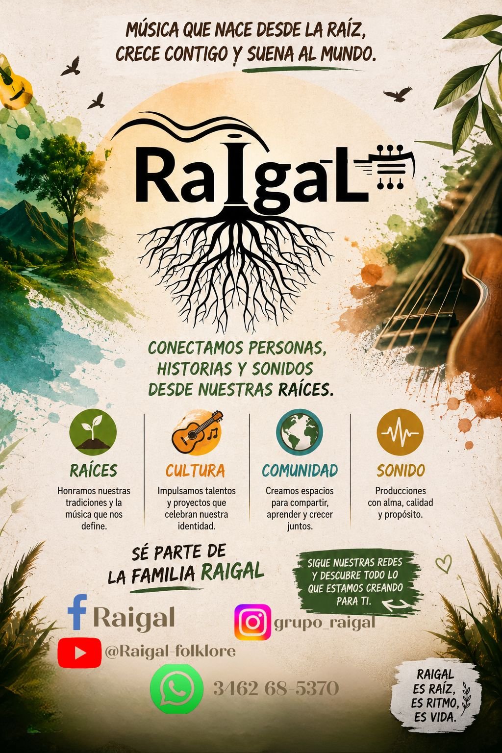 Raigal en una presentación